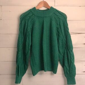 Womens green sweater size small